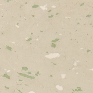 Flexco ESD Rubber Tile Neutrail w/Seashell, Spring Leaf 020
